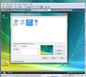 Workstation 6.5 Snapshot Manager