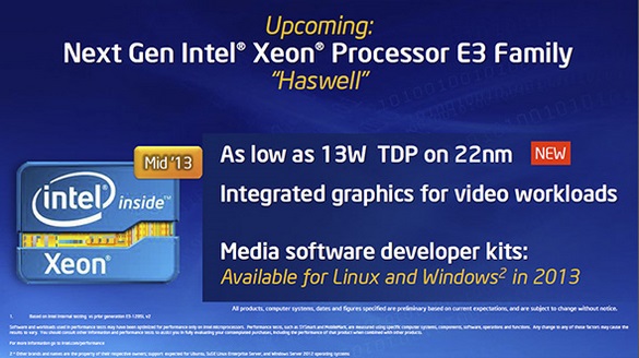 Intel Haswell és Ivy-Bridge EP Xeon 3